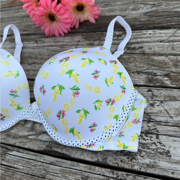 Victoria Secret Lemon Underwire Support Bra 38D - Picture 2 of 6